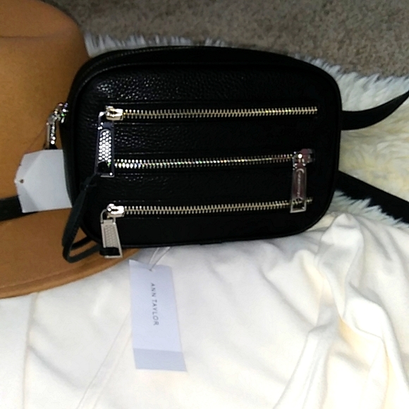 ❤Rebecca Minkoff Black Leather Crossbody Adjustable Strap Belt Bag NWT❤ - Picture 5 of 15